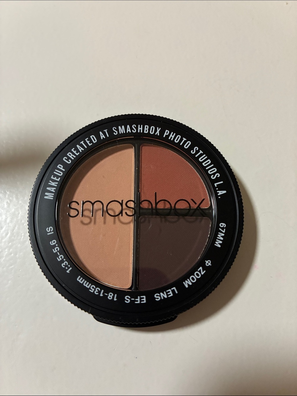 Smashbox Neutral Peach & Brown Quad Eyeshadow Palette